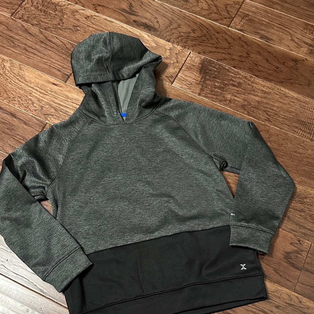 Xersion Gray and Black Kids Hoodie size Large